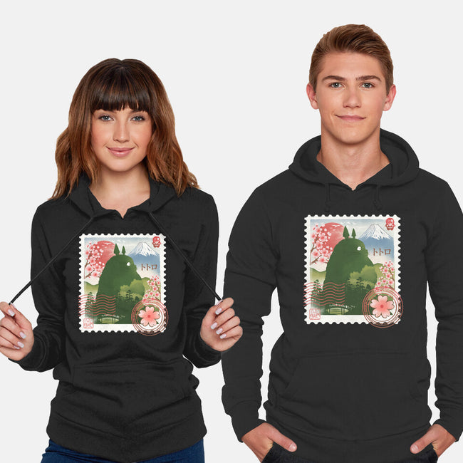 My Neighbor Mail Stamp-Unisex-Pullover-Sweatshirt-dandingeroz