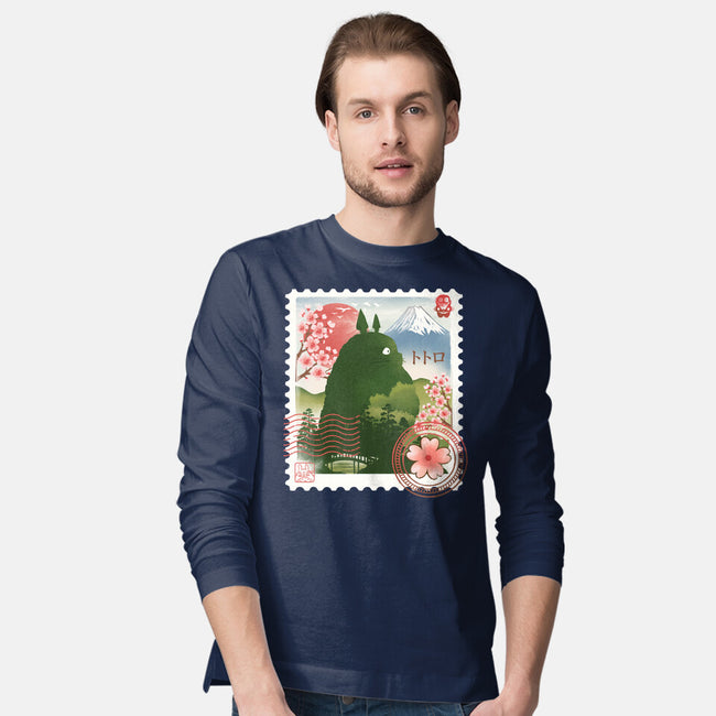 My Neighbor Mail Stamp-Mens-Long Sleeved-Tee-dandingeroz