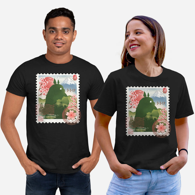 My Neighbor Mail Stamp-Unisex-Basic-Tee-dandingeroz