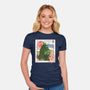 My Neighbor Mail Stamp-Womens-Fitted-Tee-dandingeroz