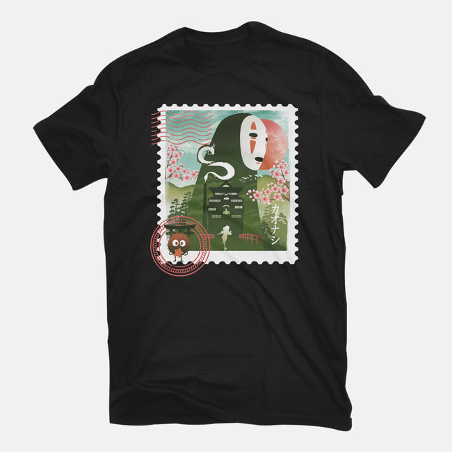 Spirit Mail Stamp-Womens-Fitted-Tee-dandingeroz