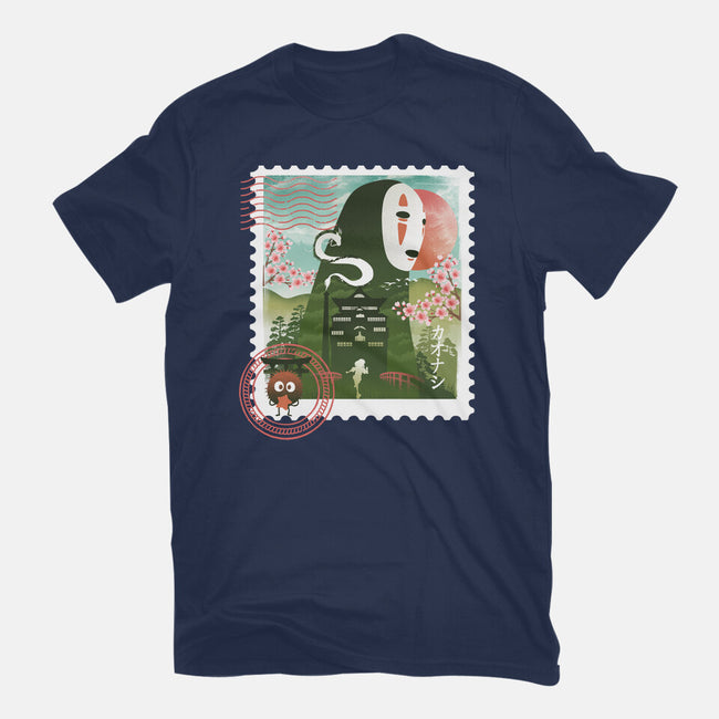 Spirit Mail Stamp-Womens-Basic-Tee-dandingeroz