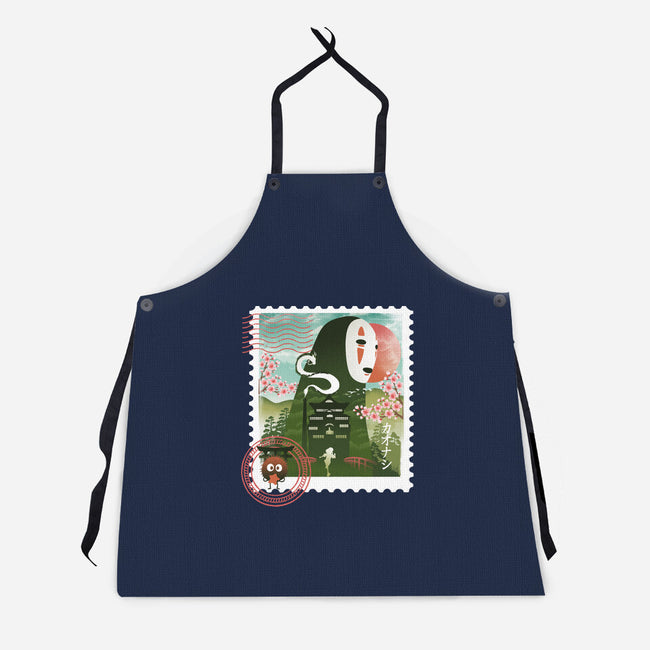 Spirit Mail Stamp-Unisex-Kitchen-Apron-dandingeroz