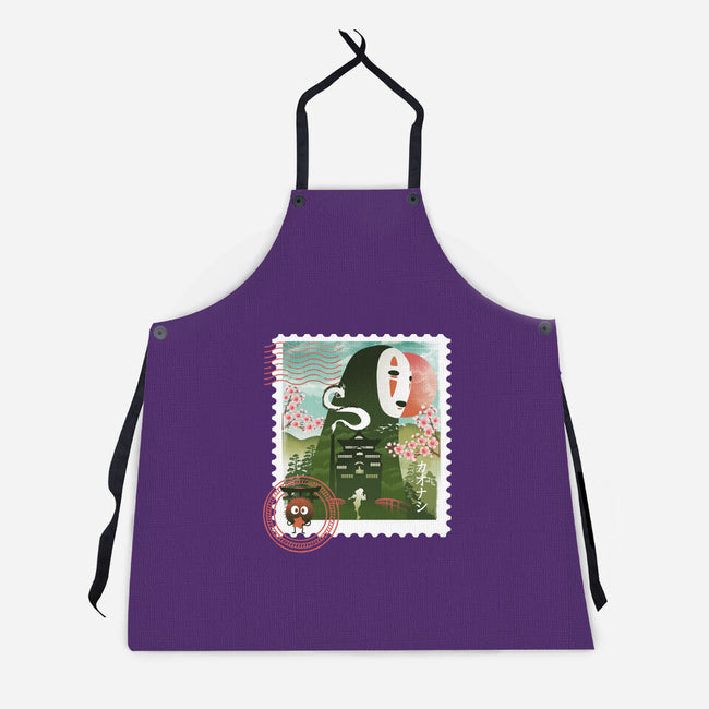 Spirit Mail Stamp-Unisex-Kitchen-Apron-dandingeroz