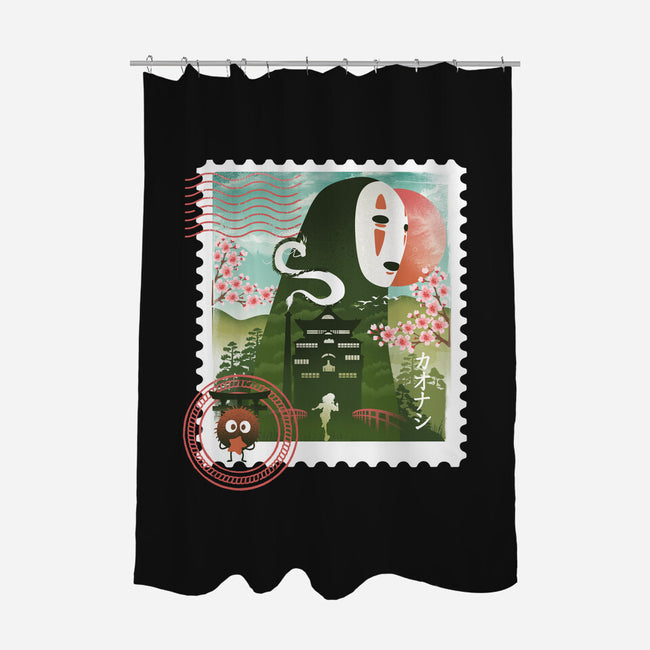 Spirit Mail Stamp-None-Polyester-Shower Curtain-dandingeroz