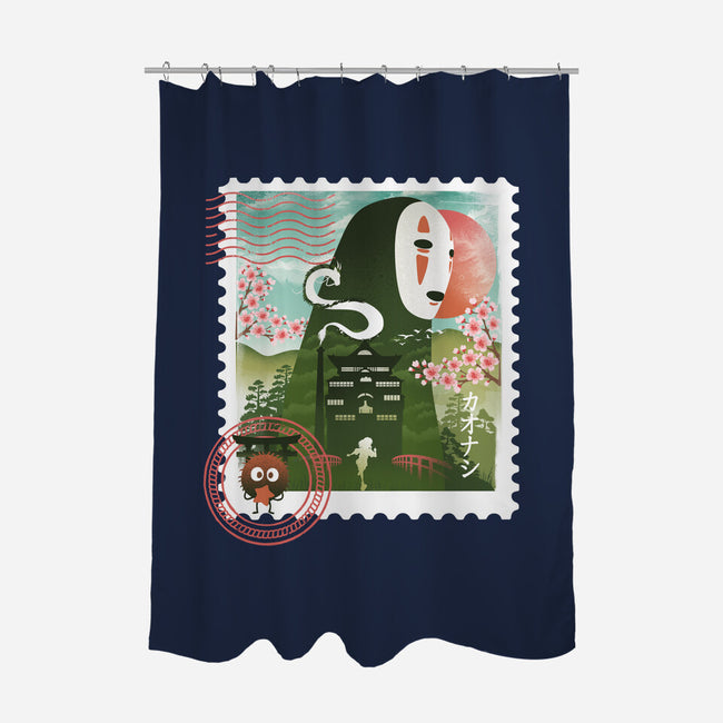 Spirit Mail Stamp-None-Polyester-Shower Curtain-dandingeroz