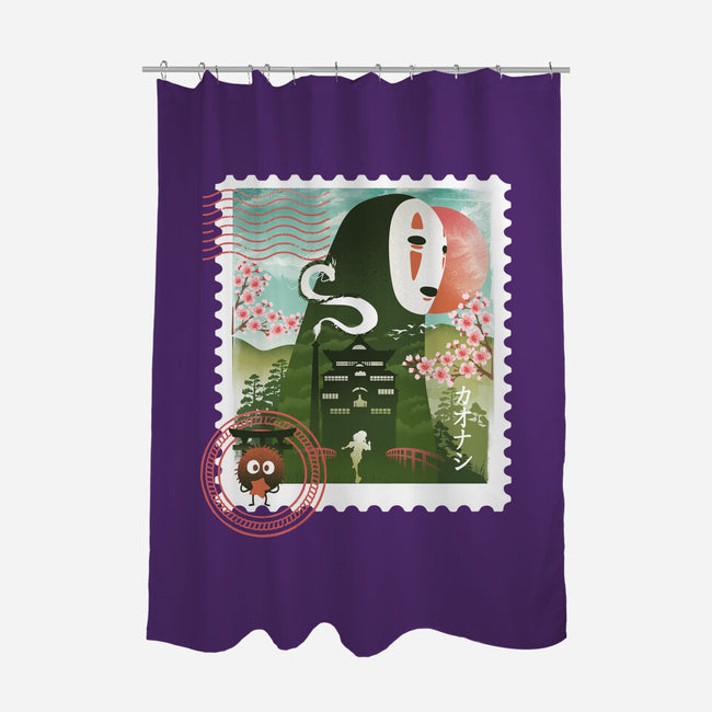 Spirit Mail Stamp-None-Polyester-Shower Curtain-dandingeroz