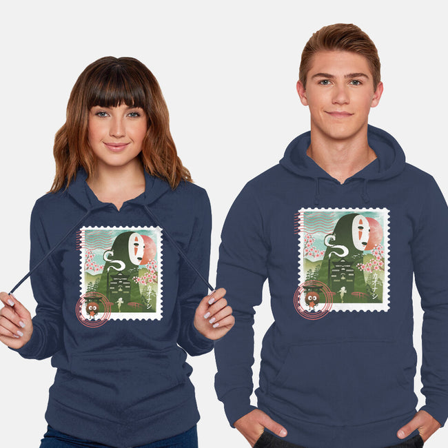 Spirit Mail Stamp-Unisex-Pullover-Sweatshirt-dandingeroz