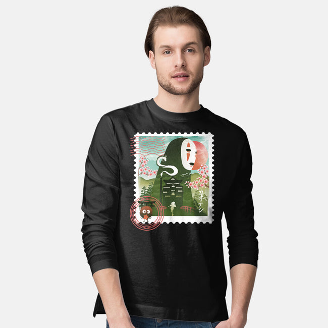 Spirit Mail Stamp-Mens-Long Sleeved-Tee-dandingeroz