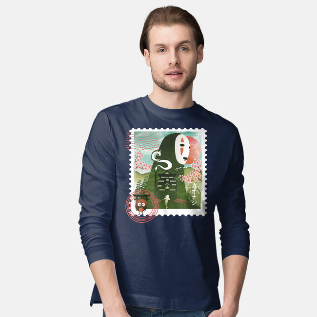 Spirit Mail Stamp-Mens-Long Sleeved-Tee-dandingeroz