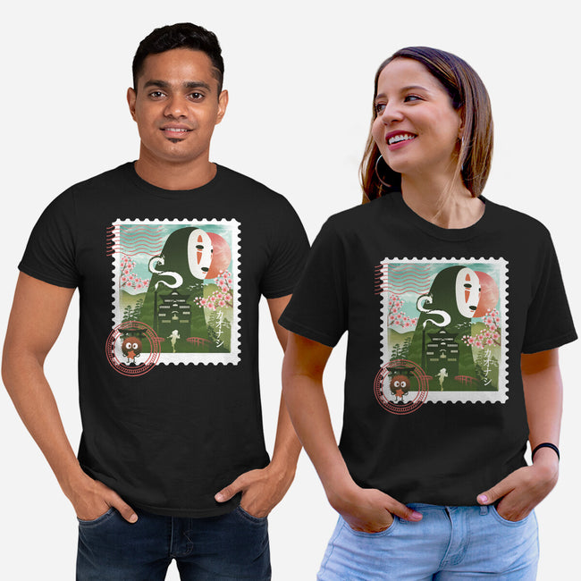 Spirit Mail Stamp-Unisex-Basic-Tee-dandingeroz