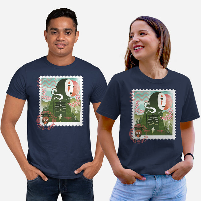 Spirit Mail Stamp-Unisex-Basic-Tee-dandingeroz