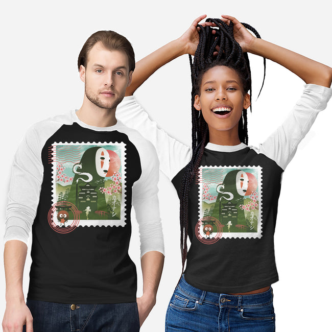 Spirit Mail Stamp-Unisex-Baseball-Tee-dandingeroz