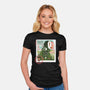Spirit Mail Stamp-Womens-Fitted-Tee-dandingeroz