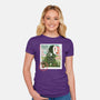 Spirit Mail Stamp-Womens-Fitted-Tee-dandingeroz