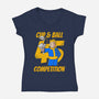 Demon Core-Womens-V-Neck-Tee-meca artwork