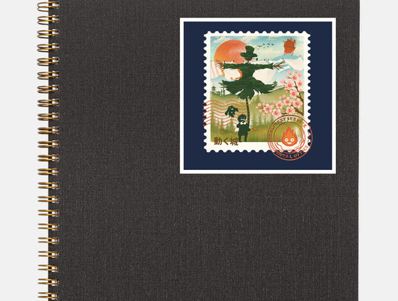 Howl's Moving Mail Stamp