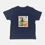 Howl's Moving Mail Stamp-Baby-Basic-Tee-dandingeroz