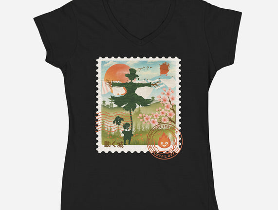 Howl's Moving Mail Stamp