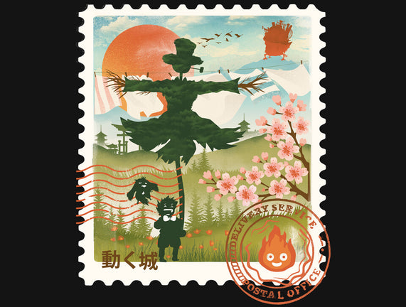 Howl's Moving Mail Stamp