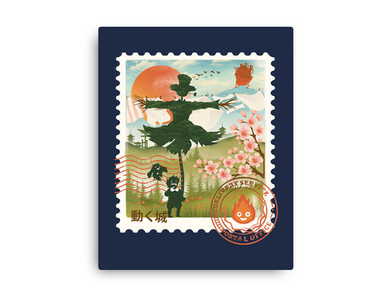 Howl's Moving Mail Stamp