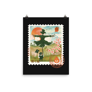 Howl's Moving Mail Stamp