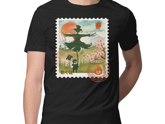 Howl's Moving Mail Stamp