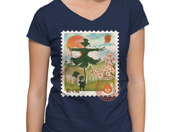 Howl's Moving Mail Stamp