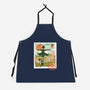Howl's Moving Mail Stamp-Unisex-Kitchen-Apron-dandingeroz