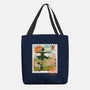 Howl's Moving Mail Stamp-None-Basic Tote-Bag-dandingeroz