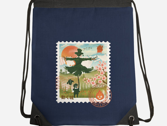 Howl's Moving Mail Stamp