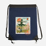 Howl's Moving Mail Stamp-None-Drawstring-Bag-dandingeroz