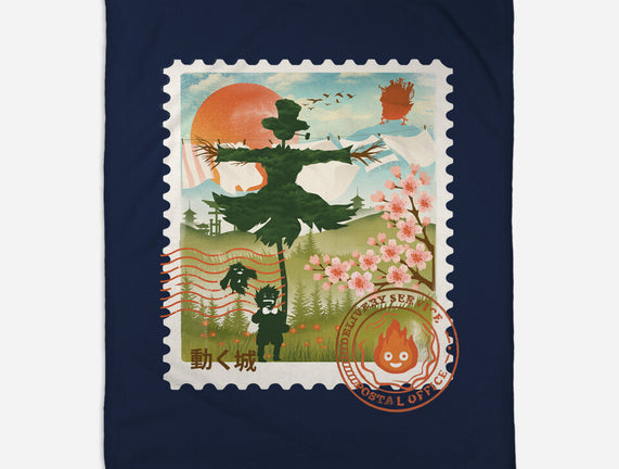 Howl's Moving Mail Stamp