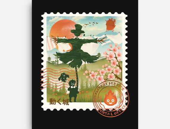Howl's Moving Mail Stamp