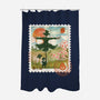 Howl's Moving Mail Stamp-None-Polyester-Shower Curtain-dandingeroz