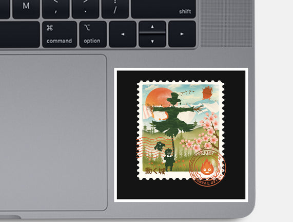 Howl's Moving Mail Stamp
