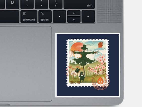 Howl's Moving Mail Stamp