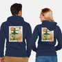 Howl's Moving Mail Stamp-Unisex-Zip-Up-Sweatshirt-dandingeroz