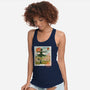 Howl's Moving Mail Stamp-Womens-Racerback-Tank-dandingeroz