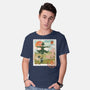 Howl's Moving Mail Stamp-Mens-Basic-Tee-dandingeroz