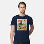 Howl's Moving Mail Stamp-Mens-Premium-Tee-dandingeroz