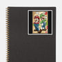 Super Plumber Bros Woodblock-None-Glossy-Sticker-DrMonekers