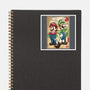 Super Plumber Bros Woodblock-None-Glossy-Sticker-DrMonekers