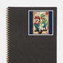 Super Plumber Bros Woodblock-None-Glossy-Sticker-DrMonekers