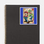 Super Plumber Bros Woodblock-None-Glossy-Sticker-DrMonekers