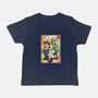Super Plumber Bros Woodblock-Baby-Basic-Tee-DrMonekers