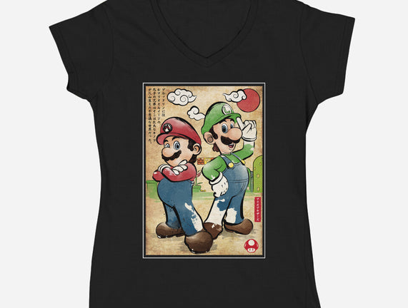 Super Plumber Bros Woodblock