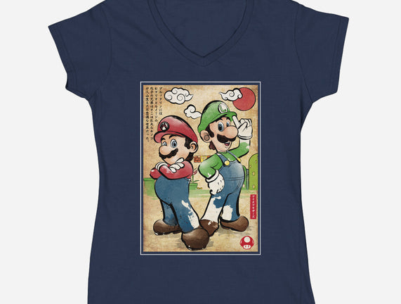 Super Plumber Bros Woodblock
