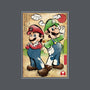 Super Plumber Bros Woodblock-Unisex-Basic-Tee-DrMonekers