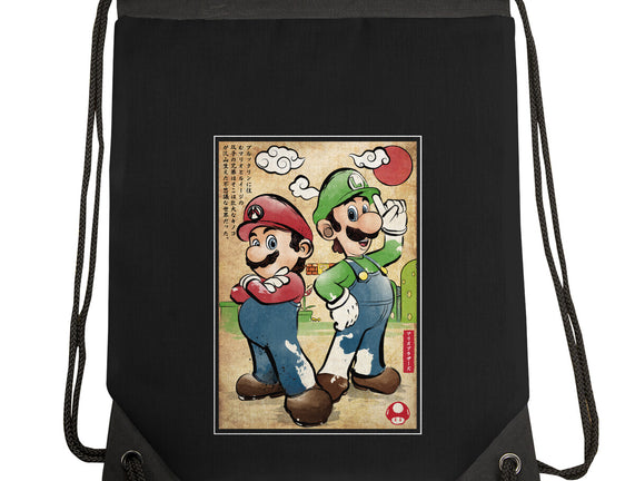 Super Plumber Bros Woodblock